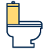 verstopt toilet icoon